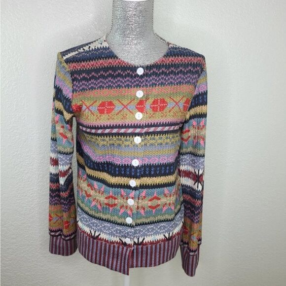 Misslook Multi Colored Button Down Cardigan XL NWT in packaging - Picture 1 of 4